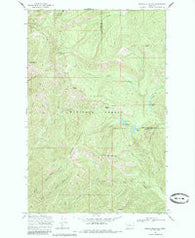 Spread Mountain Montana Historical topographic map, 1:24000 scale, 7.5 X 7.5 Minute, Year 1968