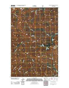 Spread Mountain Montana Historical topographic map, 1:24000 scale, 7.5 X 7.5 Minute, Year 2011