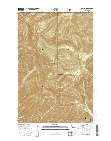 Spread Mountain Montana Current topographic map, 1:24000 scale, 7.5 X 7.5 Minute, Year 2014