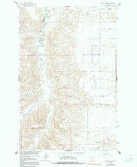 Spring Coulee Montana Historical topographic map, 1:24000 scale, 7.5 X 7.5 Minute, Year 1964