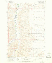 Spring Coulee Montana Historical topographic map, 1:24000 scale, 7.5 X 7.5 Minute, Year 1964
