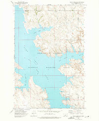 Spring Creek Bay Montana Historical topographic map, 1:24000 scale, 7.5 X 7.5 Minute, Year 1972