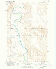 Spring Draw Montana Historical topographic map, 1:24000 scale, 7.5 X 7.5 Minute, Year 1969