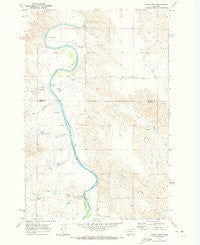 Spring Draw Montana Historical topographic map, 1:24000 scale, 7.5 X 7.5 Minute, Year 1969
