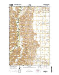 Spring Coulee Montana Current topographic map, 1:24000 scale, 7.5 X 7.5 Minute, Year 2014