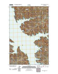 Spring Creek Bay Montana Historical topographic map, 1:24000 scale, 7.5 X 7.5 Minute, Year 2011
