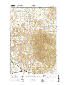 Spring Creek Junction Montana Current topographic map, 1:24000 scale, 7.5 X 7.5 Minute, Year 2014