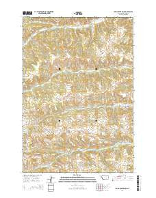 Spring Creek Ranch Montana Current topographic map, 1:24000 scale, 7.5 X 7.5 Minute, Year 2014