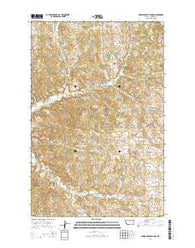 Spring Creek School Montana Current topographic map, 1:24000 scale, 7.5 X 7.5 Minute, Year 2014