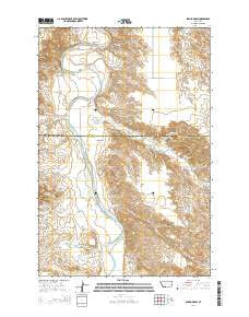 Spring Draw Montana Current topographic map, 1:24000 scale, 7.5 X 7.5 Minute, Year 2014