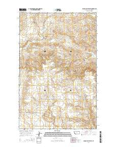 Spring Valley West Montana Current topographic map, 1:24000 scale, 7.5 X 7.5 Minute, Year 2014