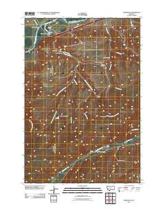 Springdale Montana Historical topographic map, 1:24000 scale, 7.5 X 7.5 Minute, Year 2011