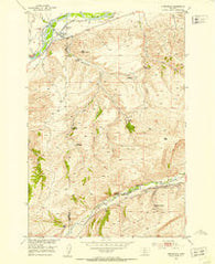 Springdale Montana Historical topographic map, 1:24000 scale, 7.5 X 7.5 Minute, Year 1951