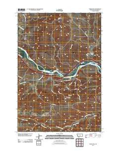 Springtime Montana Historical topographic map, 1:24000 scale, 7.5 X 7.5 Minute, Year 2011