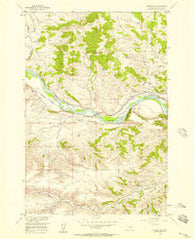 Springtime Montana Historical topographic map, 1:24000 scale, 7.5 X 7.5 Minute, Year 1955