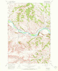 Springtime Montana Historical topographic map, 1:24000 scale, 7.5 X 7.5 Minute, Year 1955
