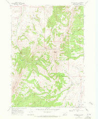 Spur Mountain Montana Historical topographic map, 1:24000 scale, 7.5 X 7.5 Minute, Year 1968
