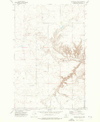 Square Butte NE Montana Historical topographic map, 1:24000 scale, 7.5 X 7.5 Minute, Year 1972