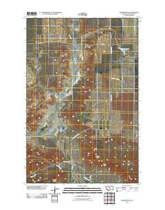Square Butte Montana Historical topographic map, 1:24000 scale, 7.5 X 7.5 Minute, Year 2011