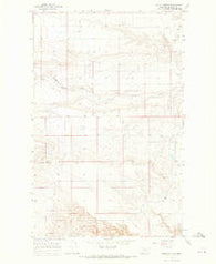 Squaw Buttes Montana Historical topographic map, 1:24000 scale, 7.5 X 7.5 Minute, Year 1966