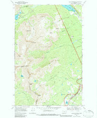Squaw Mountain Montana Historical topographic map, 1:24000 scale, 7.5 X 7.5 Minute, Year 1968