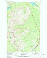 Squaw Mountain Montana Historical topographic map, 1:24000 scale, 7.5 X 7.5 Minute, Year 1968