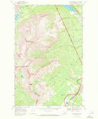 Squaw Mountain Montana Historical topographic map, 1:24000 scale, 7.5 X 7.5 Minute, Year 1968