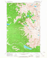 St Marys Lake Montana Historical topographic map, 1:24000 scale, 7.5 X 7.5 Minute, Year 1965