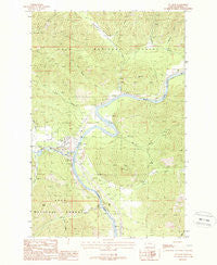 St Regis Montana Historical topographic map, 1:24000 scale, 7.5 X 7.5 Minute, Year 1988