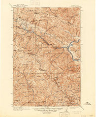 St Regis Montana Historical topographic map, 1:125000 scale, 30 X 30 Minute, Year 1918