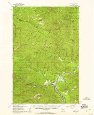 St Regis Montana Historical topographic map, 1:62500 scale, 15 X 15 Minute, Year 1956