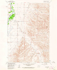 St Xavier Montana Historical topographic map, 1:24000 scale, 7.5 X 7.5 Minute, Year 1960