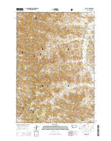 Stacey Montana Current topographic map, 1:24000 scale, 7.5 X 7.5 Minute, Year 2014