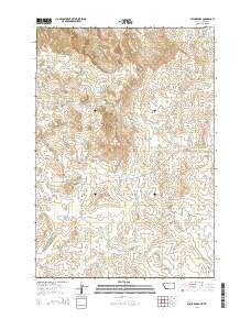 Stack Rocks Montana Current topographic map, 1:24000 scale, 7.5 X 7.5 Minute, Year 2014
