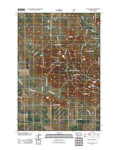 Stagville Draw Montana Historical topographic map, 1:24000 scale, 7.5 X 7.5 Minute, Year 2011
