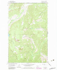 Stahl Peak Montana Historical topographic map, 1:24000 scale, 7.5 X 7.5 Minute, Year 1963