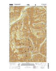 Stahl Peak Montana Current topographic map, 1:24000 scale, 7.5 X 7.5 Minute, Year 2014