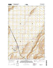 Stanford Montana Current topographic map, 1:24000 scale, 7.5 X 7.5 Minute, Year 2014