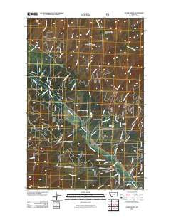 Stark North Montana Historical topographic map, 1:24000 scale, 7.5 X 7.5 Minute, Year 2011