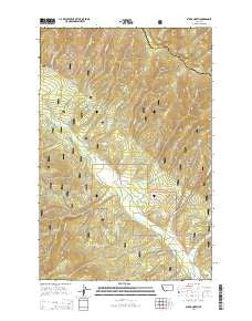 Stark North Montana Current topographic map, 1:24000 scale, 7.5 X 7.5 Minute, Year 2014