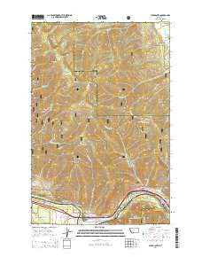 Stark South Montana Current topographic map, 1:24000 scale, 7.5 X 7.5 Minute, Year 2014