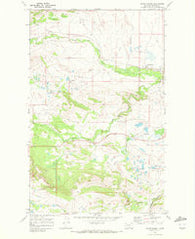 Starr School Montana Historical topographic map, 1:24000 scale, 7.5 X 7.5 Minute, Year 1968