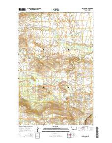 Starr School Montana Current topographic map, 1:24000 scale, 7.5 X 7.5 Minute, Year 2014