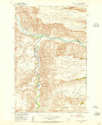 Starve Out Flat Montana Historical topographic map, 1:24000 scale, 7.5 X 7.5 Minute, Year 1953