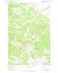 Steamboat Mountain Montana Historical topographic map, 1:24000 scale, 7.5 X 7.5 Minute, Year 1970