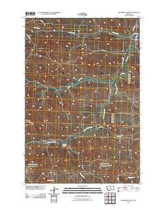 Steamboat Butte Montana Historical topographic map, 1:24000 scale, 7.5 X 7.5 Minute, Year 2011