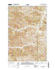 Steamboat Butte Montana Current topographic map, 1:24000 scale, 7.5 X 7.5 Minute, Year 2014