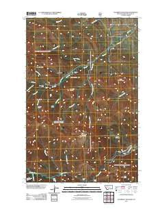 Steamboat Mountain Montana Historical topographic map, 1:24000 scale, 7.5 X 7.5 Minute, Year 2011