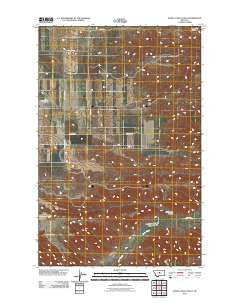 Steele Lake Coulee Montana Historical topographic map, 1:24000 scale, 7.5 X 7.5 Minute, Year 2011