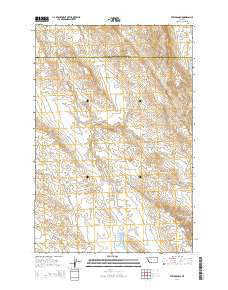 Steie Ranch Montana Current topographic map, 1:24000 scale, 7.5 X 7.5 Minute, Year 2014